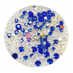 Decor pentru unghii 3D mixt CMX45 Albastru indigo